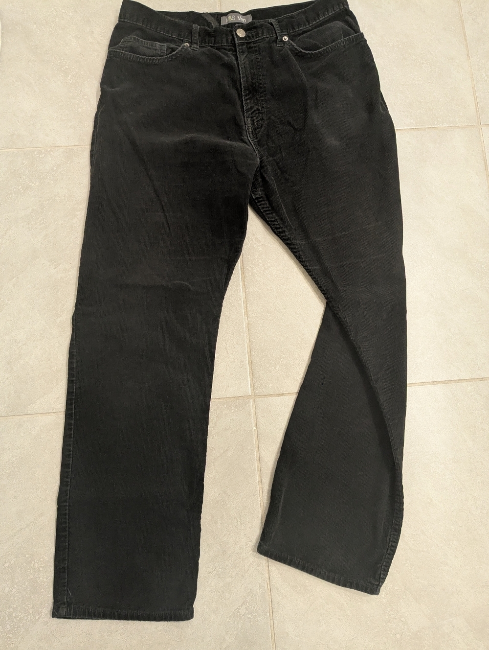 M&S Man Vintage Black Corduroy Pants